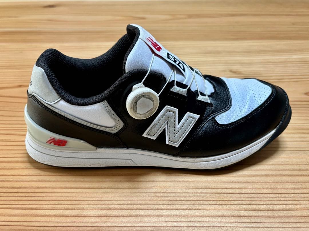 New Balance 574 ブラック/ホワイト シューズ