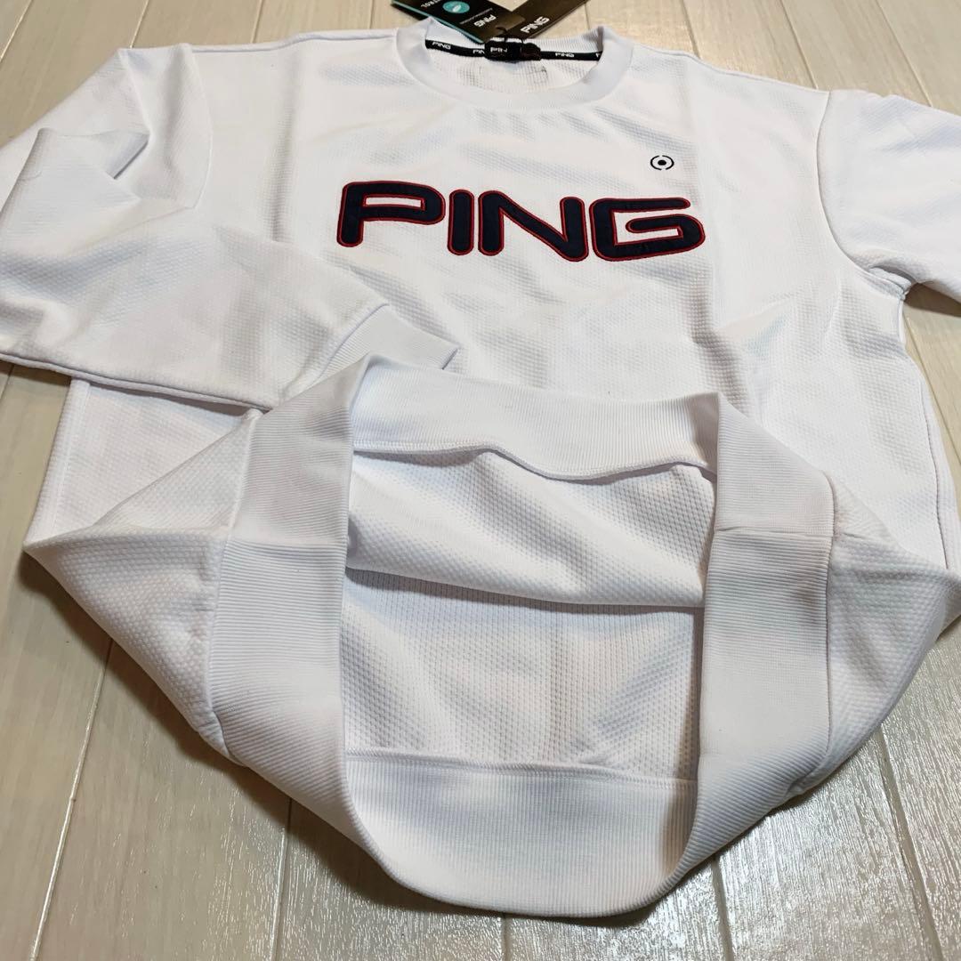 新品■13,200円【PING ピン】メンズ　長袖クールネックセーター S