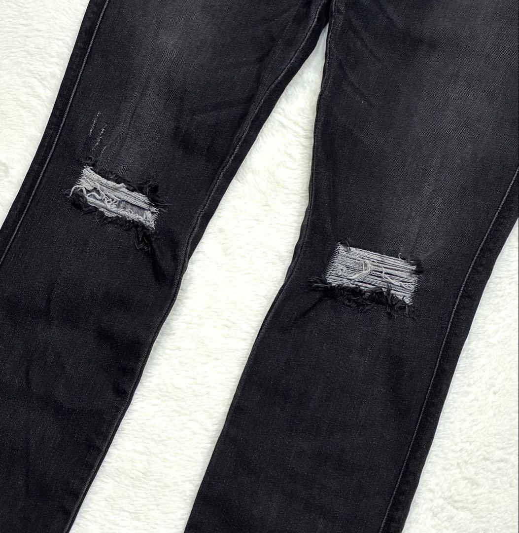Ksubi スビ USA製 ブラック スキニー デニム ダメージ加工 W32