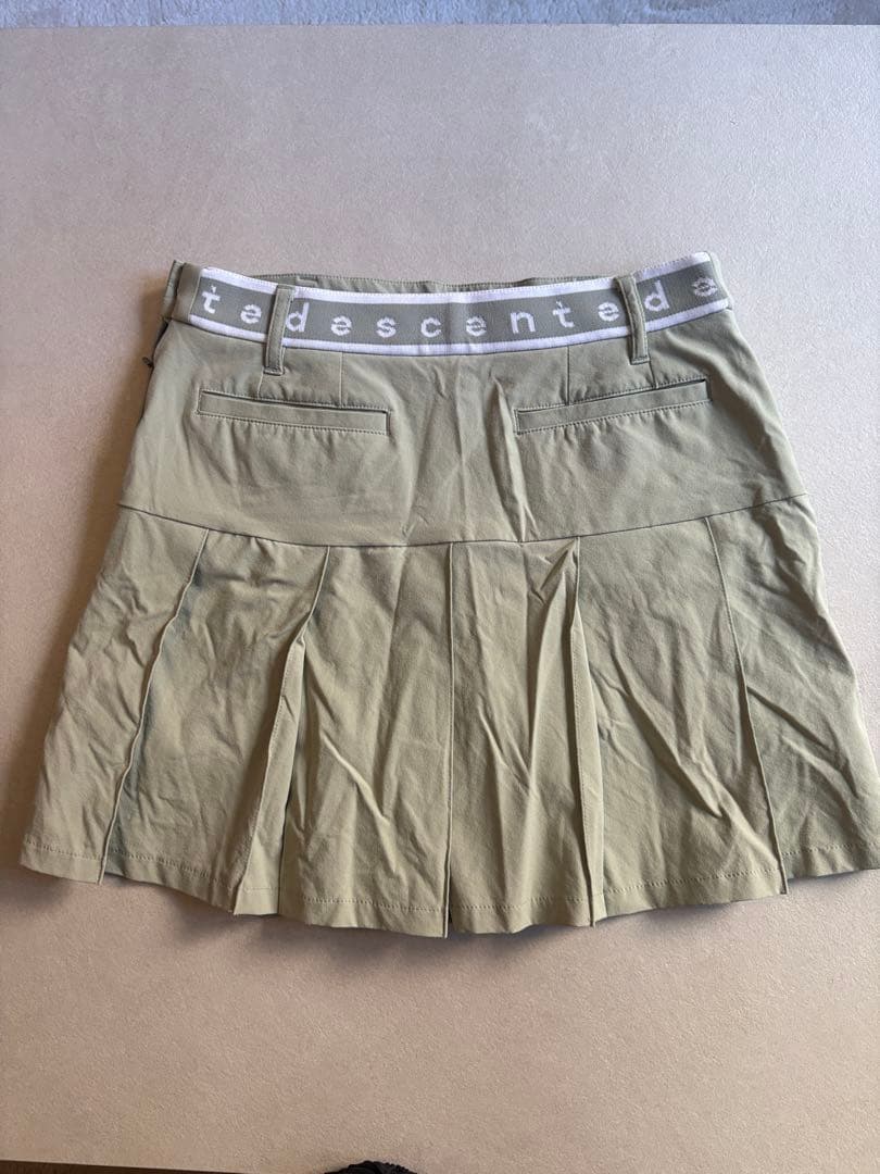 DESCENTE GOLF プリーツスカート ライトグリーン