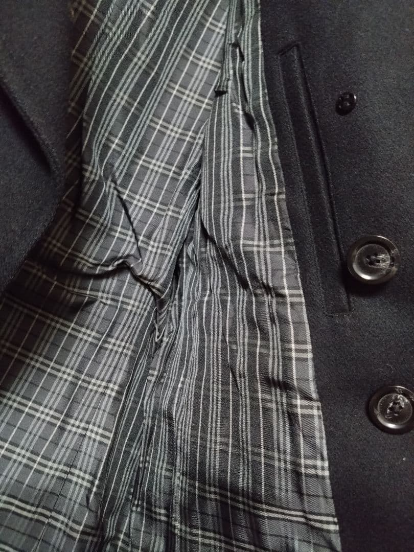 最終★BURBERRY★BLACKLABEL★メンズコート黒　ブラックレーベル
