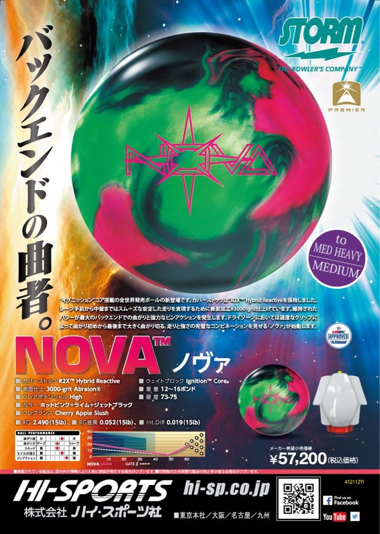 STORM NOVA ノヴァ 15P 2オンス