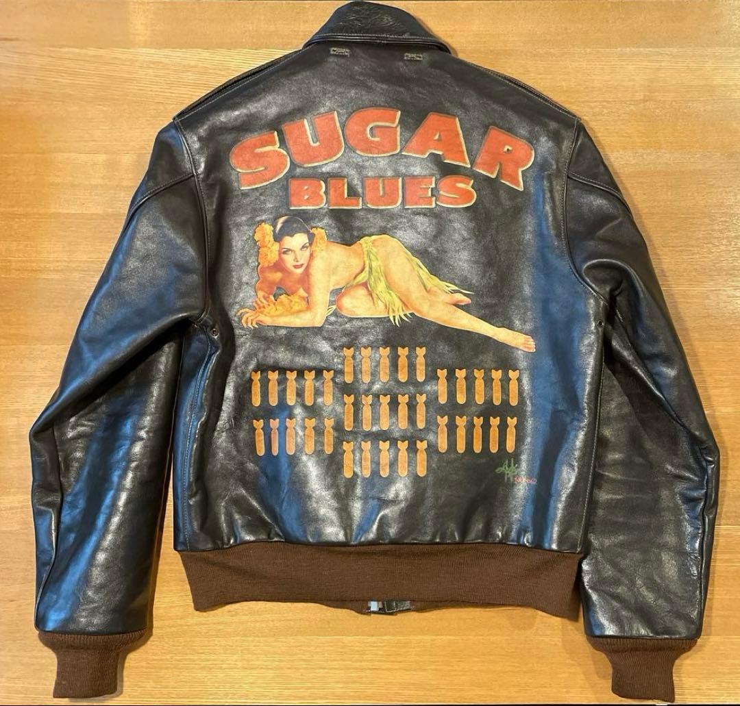 トイズマッコイA-2フライトジャケット SUGAR BLUES