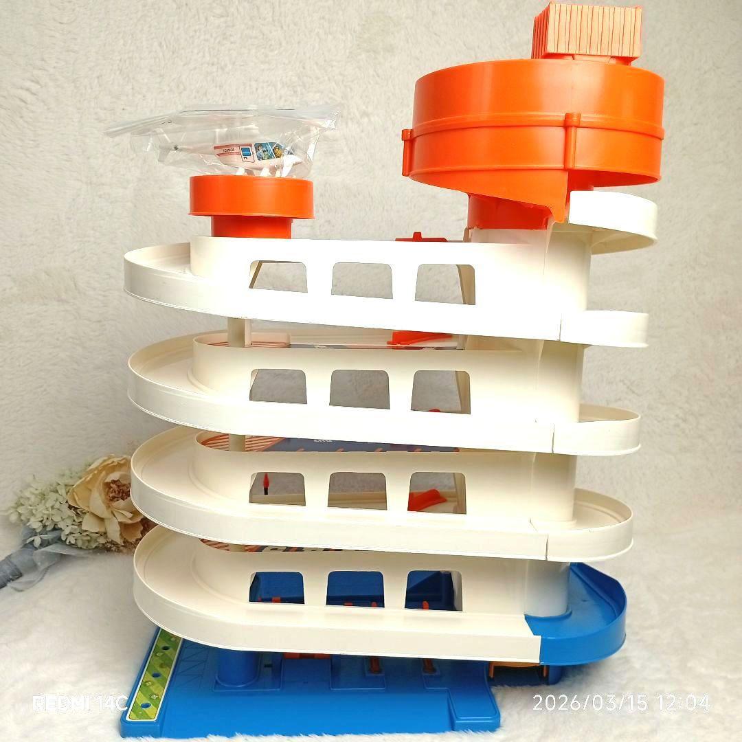 【TOMY】当時物トミカビルデラックスヘリコプター付 備品完備 動作確認済