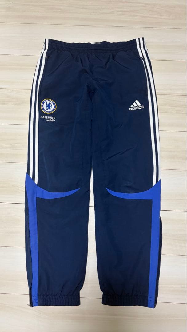 Chelsea adidas チェルシー ナイロンパンツ ネイビー Lサイズ