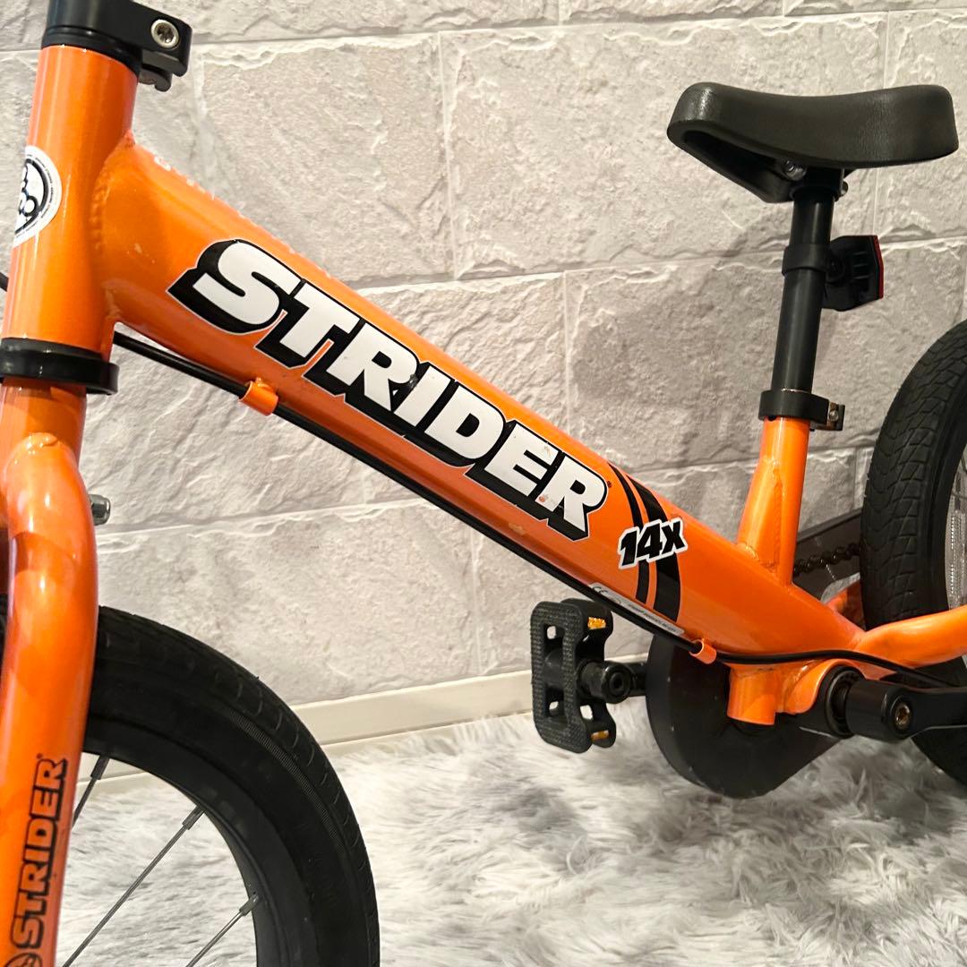 【美品　動作良好】ストライダー14X 子供用自転車 オレンジ　キックバイク