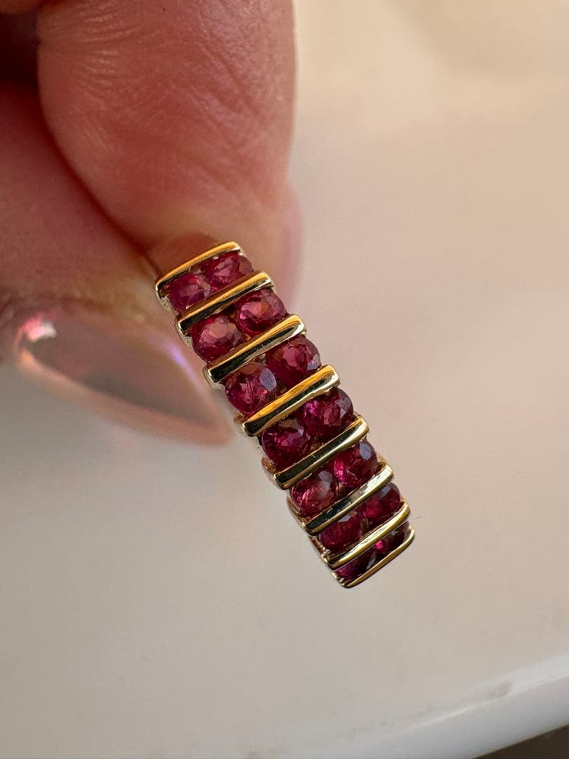 18Kゴールド ✨ルビーリング✨新品仕上げ済み❣️