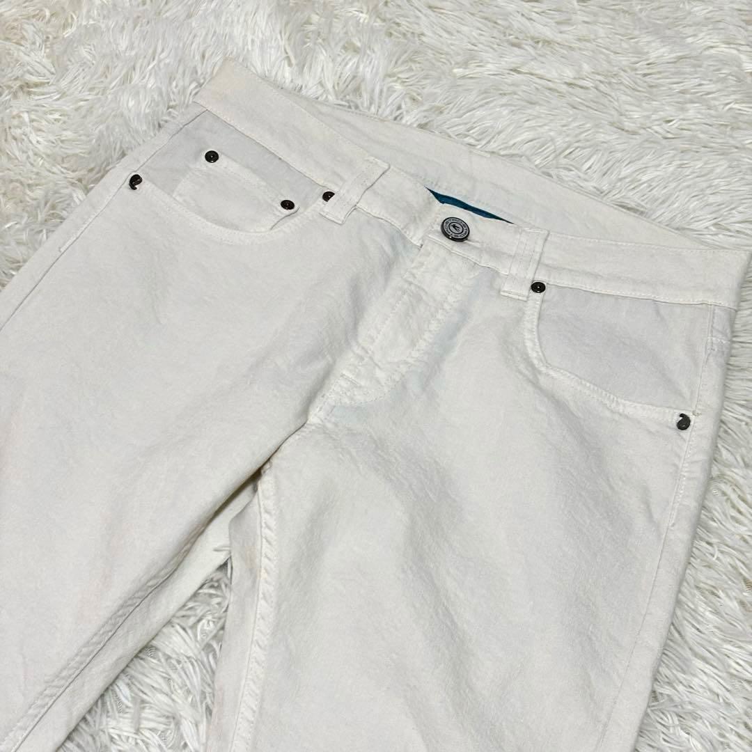 ETRO Milano ホワイトデニム パンツ ペイズリー