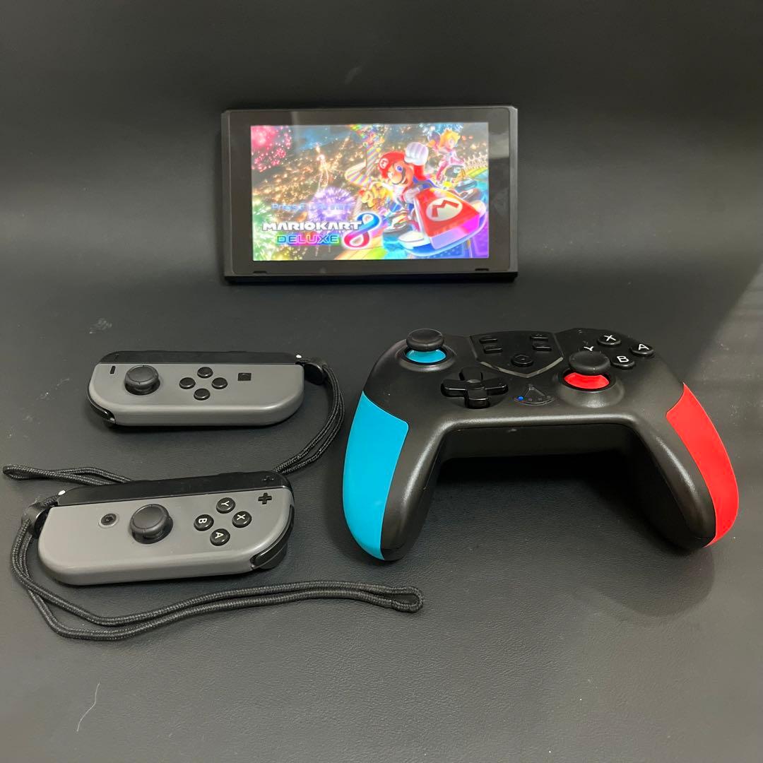 【✨美品✨/新品スティック交換済/バッテリー強化版】Switch 本体 グレー