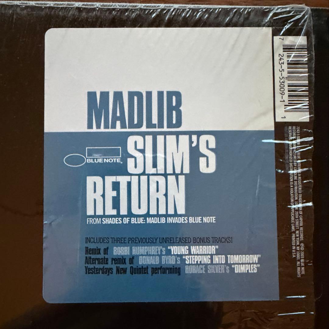 【放出】MADLIB SLIM'S RETURN 12インチ　BLUE NOTE