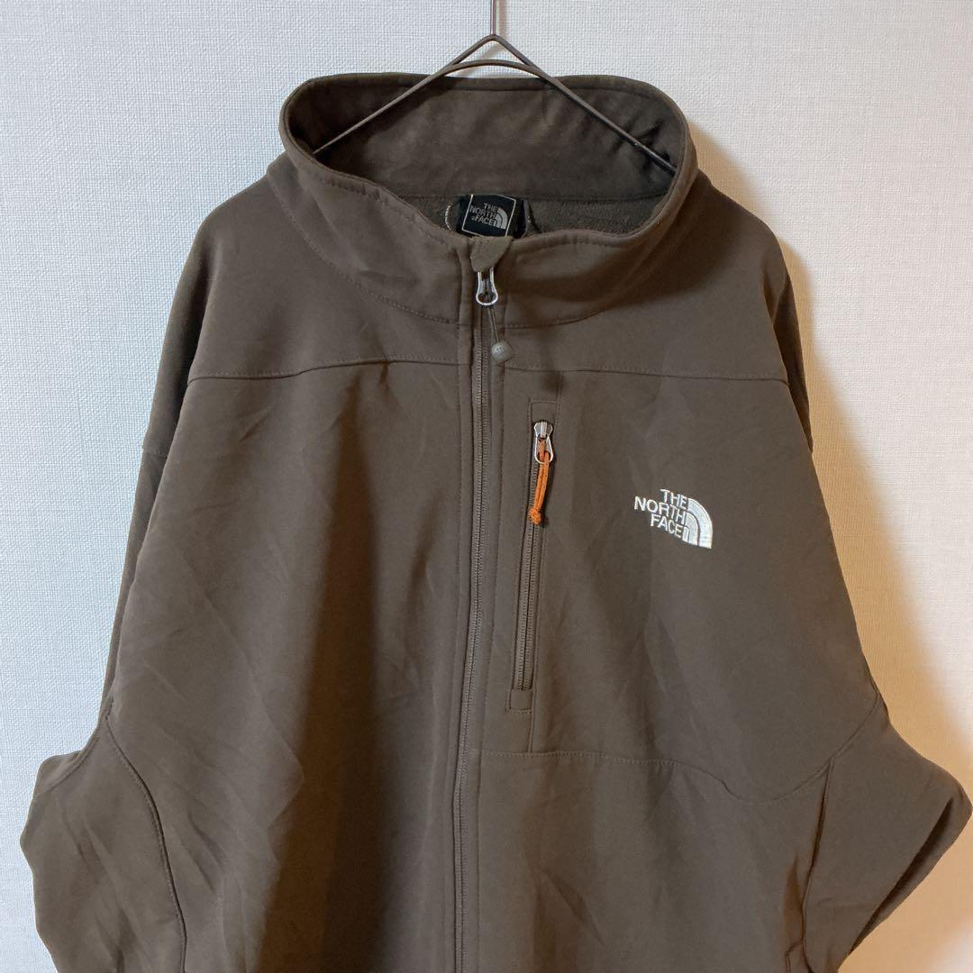 THE NORTH FACE APEX ソフトシェルジャケット3XL相当ブラウン