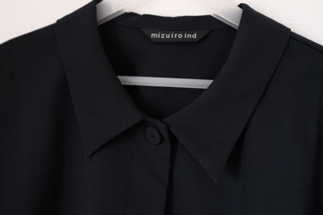 mizuiroind 美品waid shirt jacket　ワイドジャケット