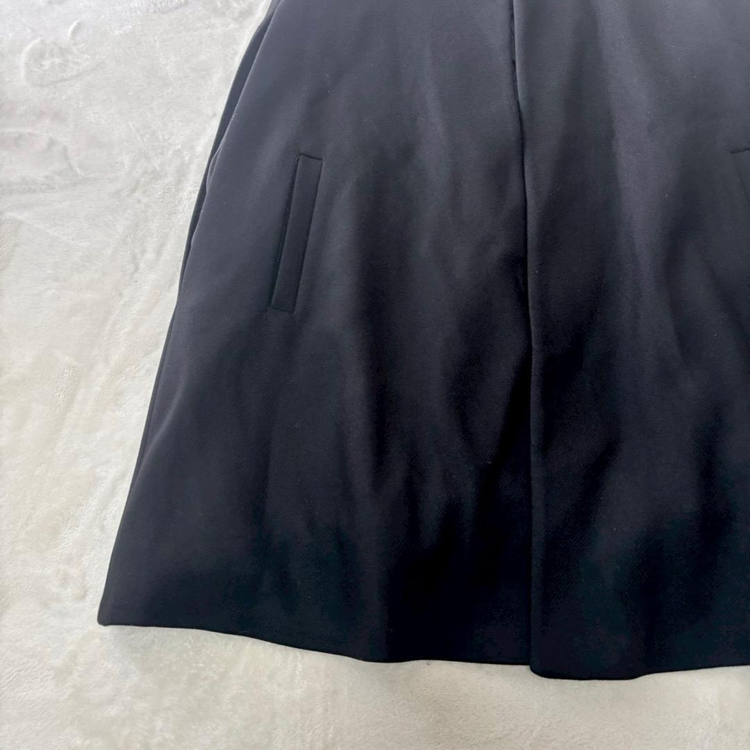 完売品　ZARA ザラ×マンテコ ケープコート【L】ウール混 ポンチョ 黒 人気