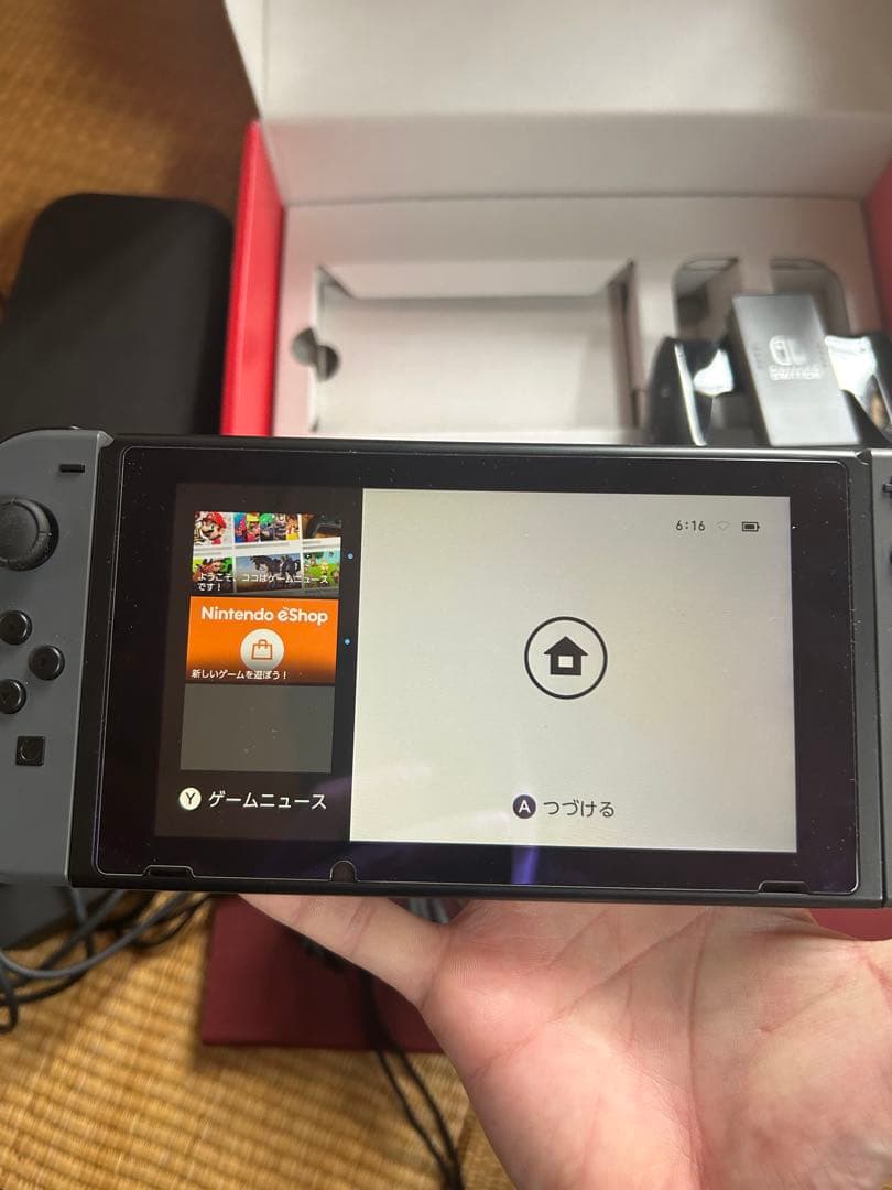 箱付きNintendo Switch本体+付属品ケースmicroSDコントローラ