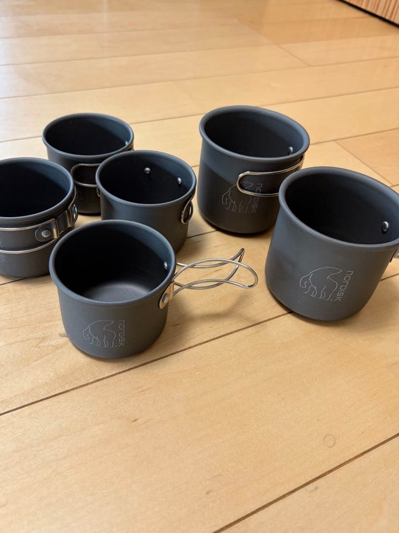 NORDISK アウトドア マグカップ 6個セット
