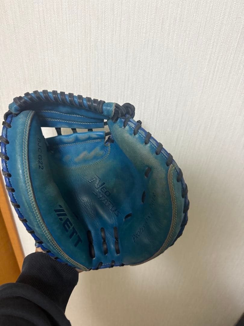 ZETT 軟式グローブ 青