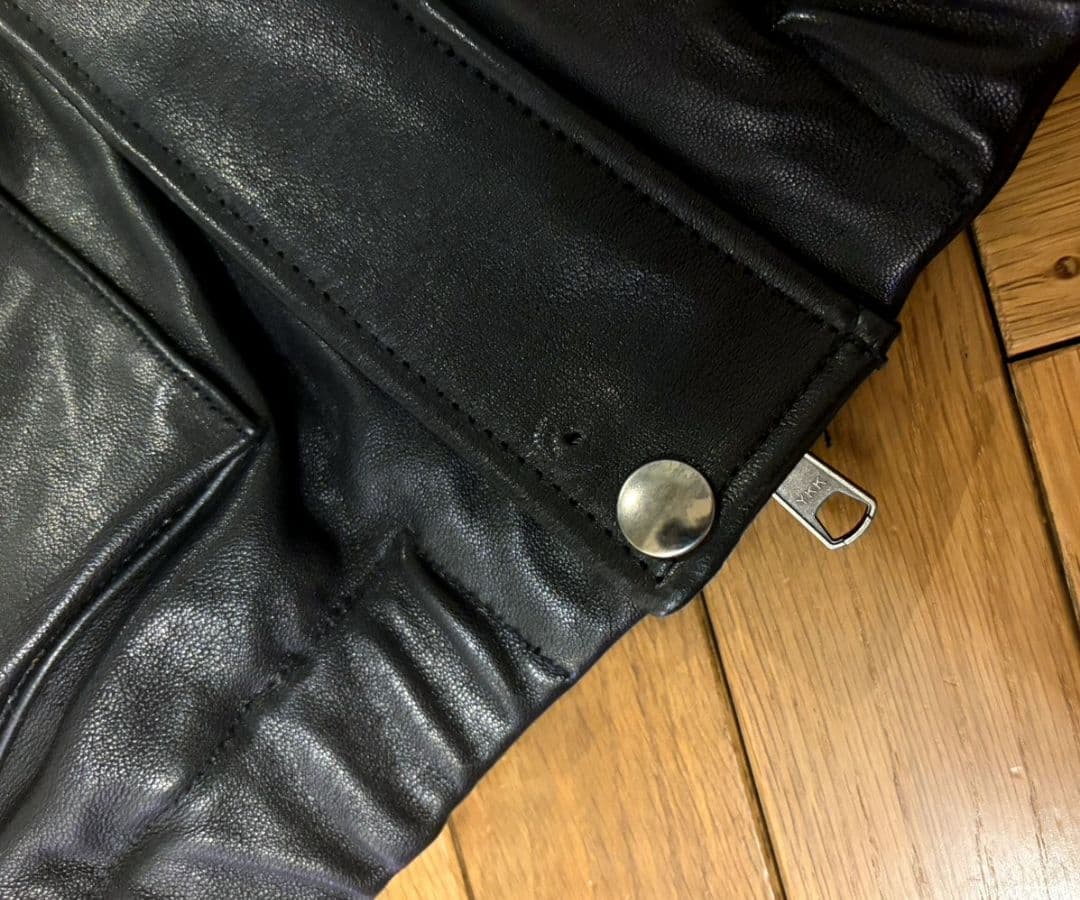 新品 EDIFICE A2 レザーショートブルゾン M 　定価59400円