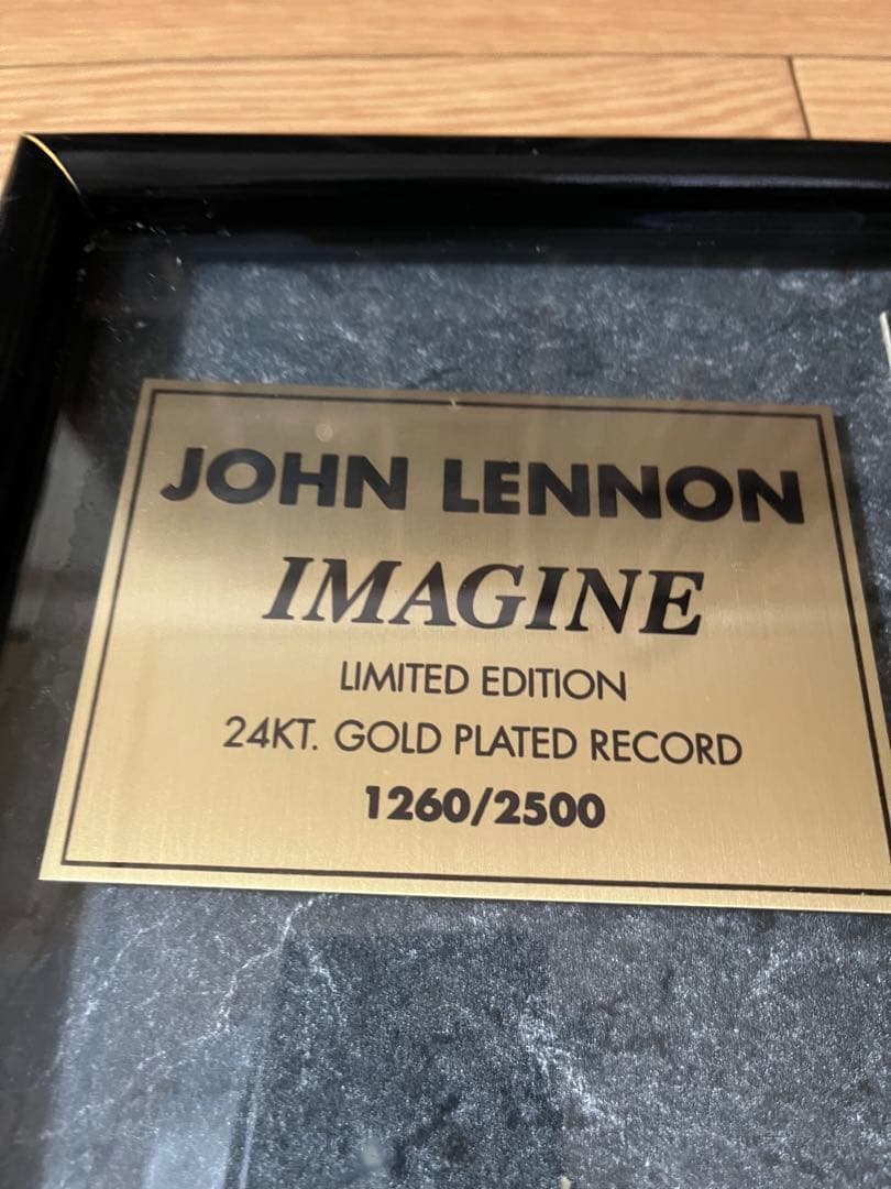 貴重 ジョンレノン イマジン ゴールドディスク レコード24KT GOLD 楽譜