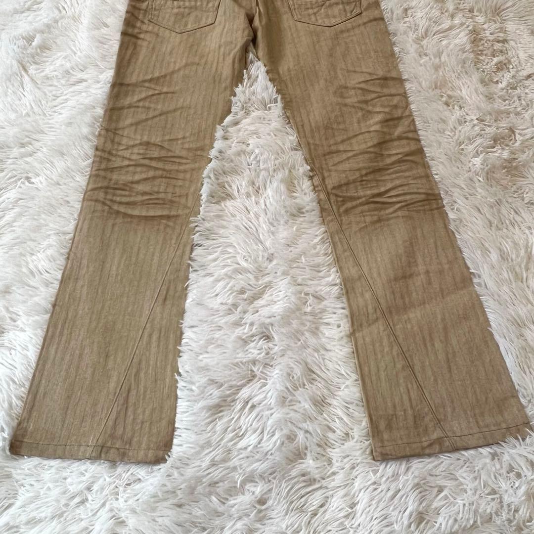TORNADO MART ブーツカットデニム Y2K 00s 立体ヒゲ加工 LL