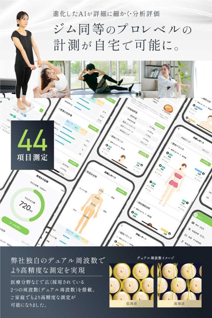 【開封済　未使用】INFIELD　体重計 AI×体組成計プレミアム　プロ　8電極