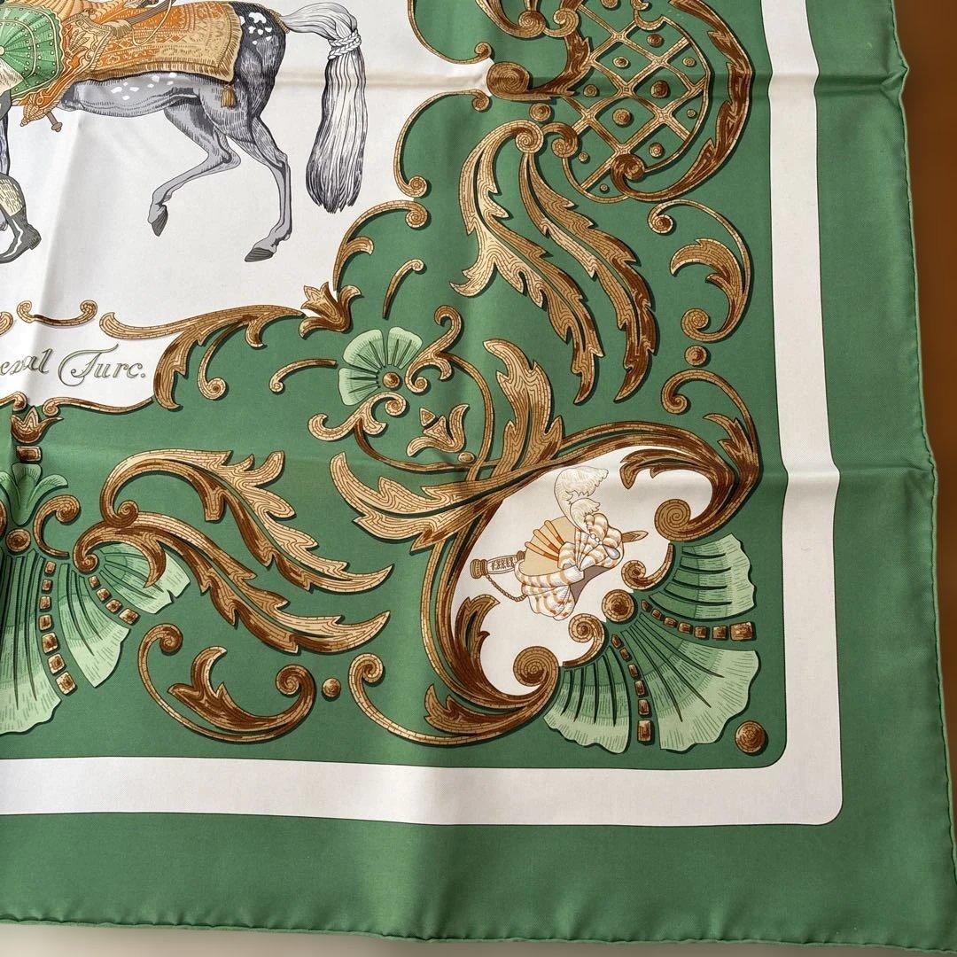 【新品・未使用】エルメス スカーフ カレ90 トルコの馬 Cheval Turc