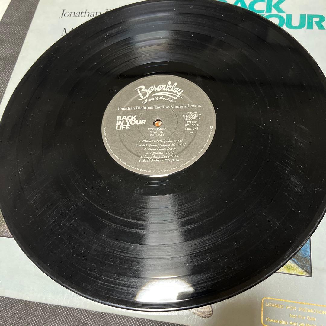 プロモ盤　Jonathan Richman Back In Your Life