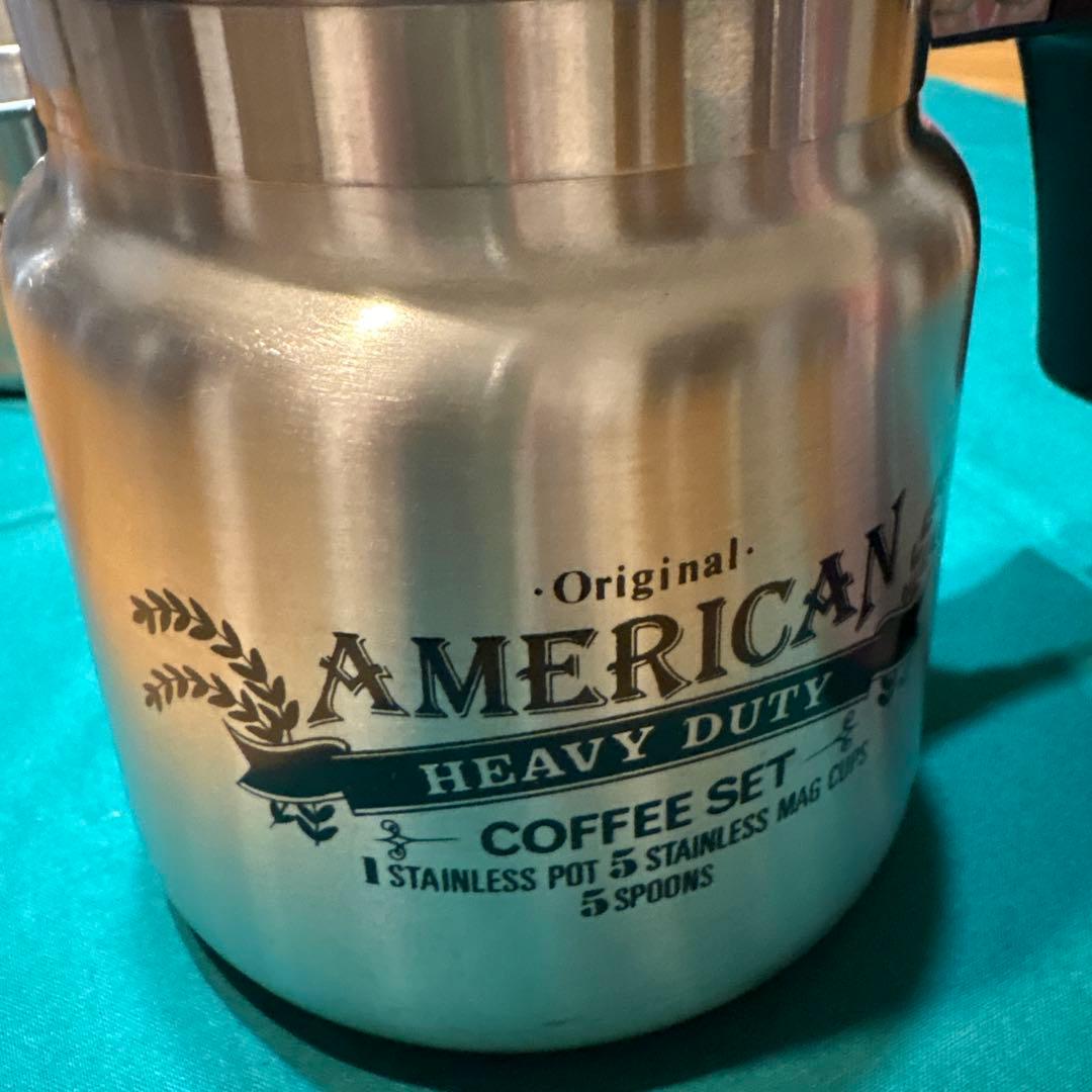morico モリコステンレスコーヒーポット、カップ5客セット