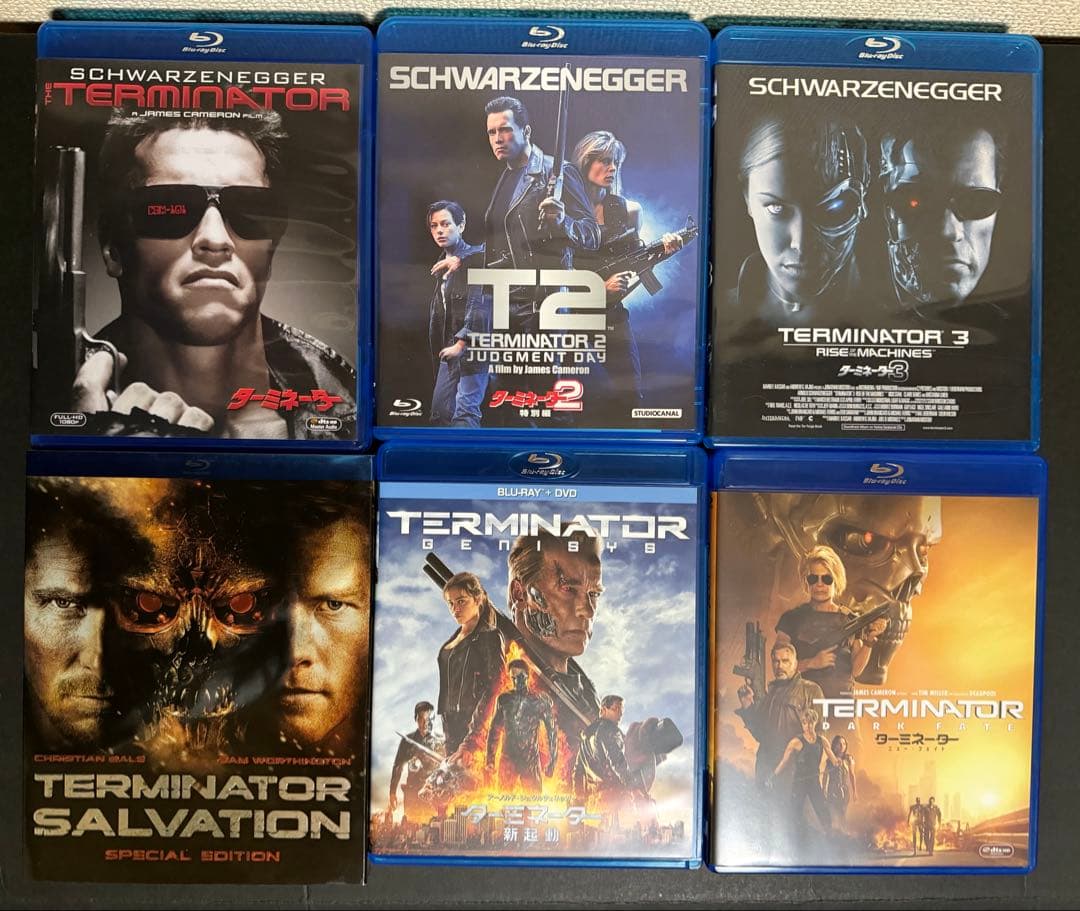 ターミネーター 6作品セット⚠️新起動/ジェニシスはBlu-ray＋純正ケースのみ