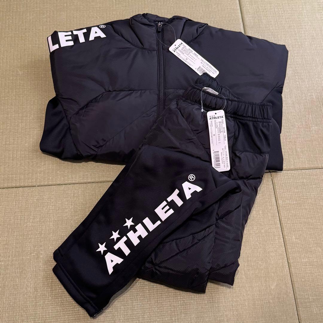 ATHLETA アスレタ　中綿ウォームジャケット　ジャケット パンツ M 黒