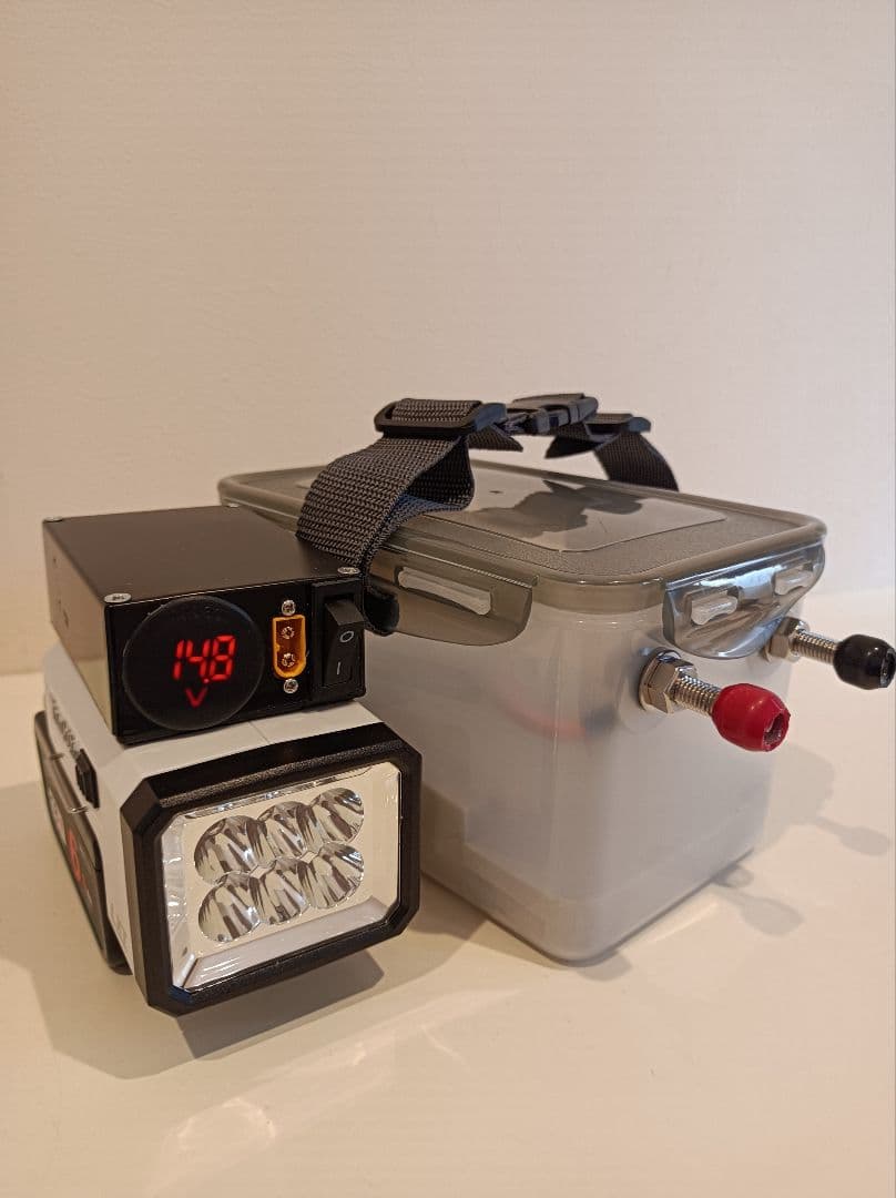 18V&14.4V対応マキタライト付き電動リールアダプター