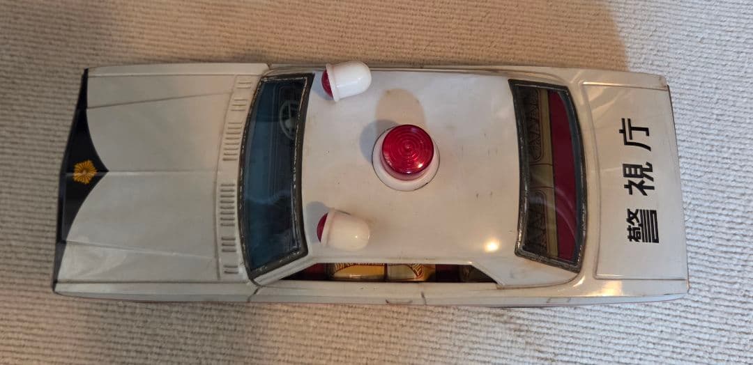 【年代物】【箱付】イチコー　グロリア　パトロールカー　ブリキ　車　ミニカー
