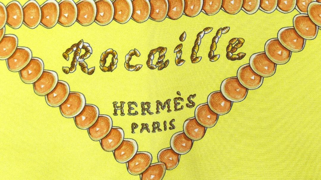 美品　HERMES エルメス　大判スカーフ　カレ90　 D565