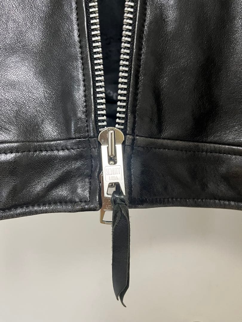 Schott ショット シングルライダース レザージャケット ブラック M 本革