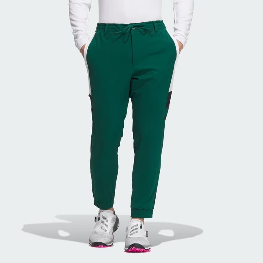 【79】秋冬 定価14,300円 アディダス ゴルフ ジョガーパンツ 緑