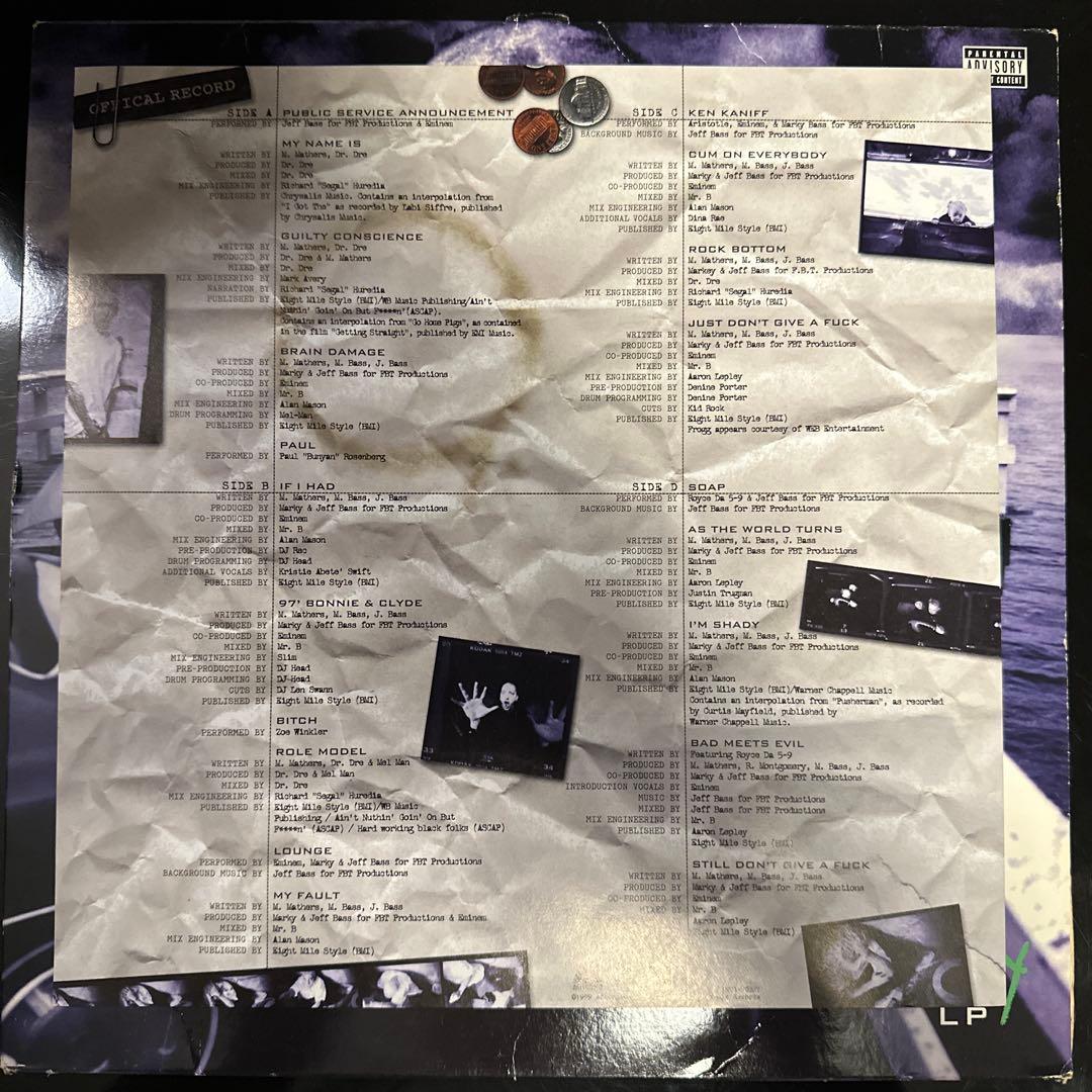 EMINEM - THE SLIM SHADY 2LP レコード