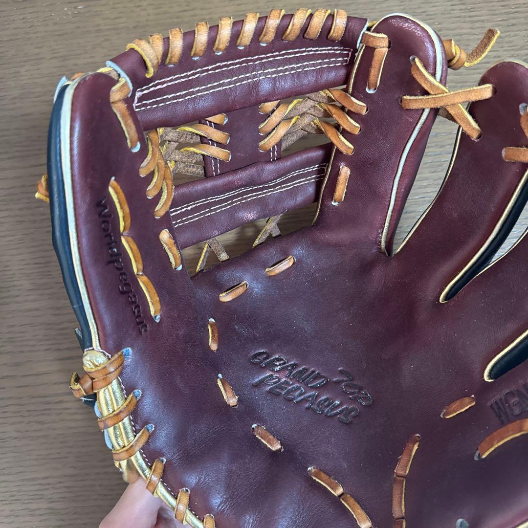 ワールドペガサス　内野手用硬式球グローブ