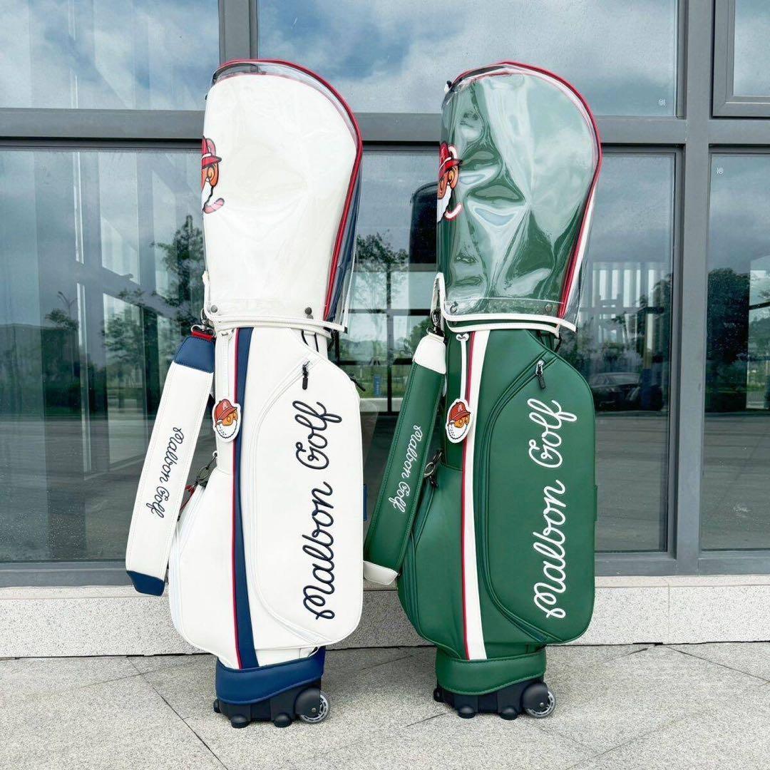 マルボンゴルフバッグ malbon golf キャディバッグ  キャスター型