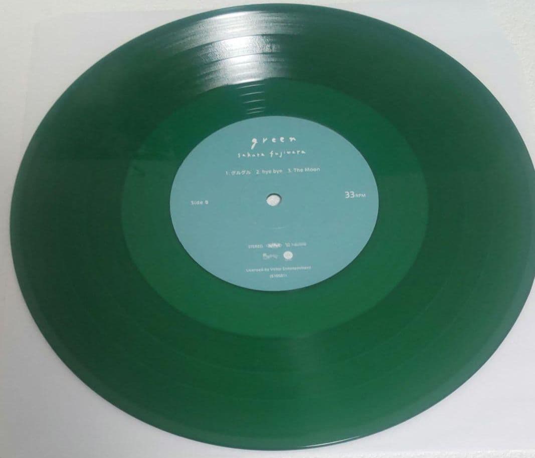 藤原さくら　sakura fujiwara　red　green　レコード　２枚