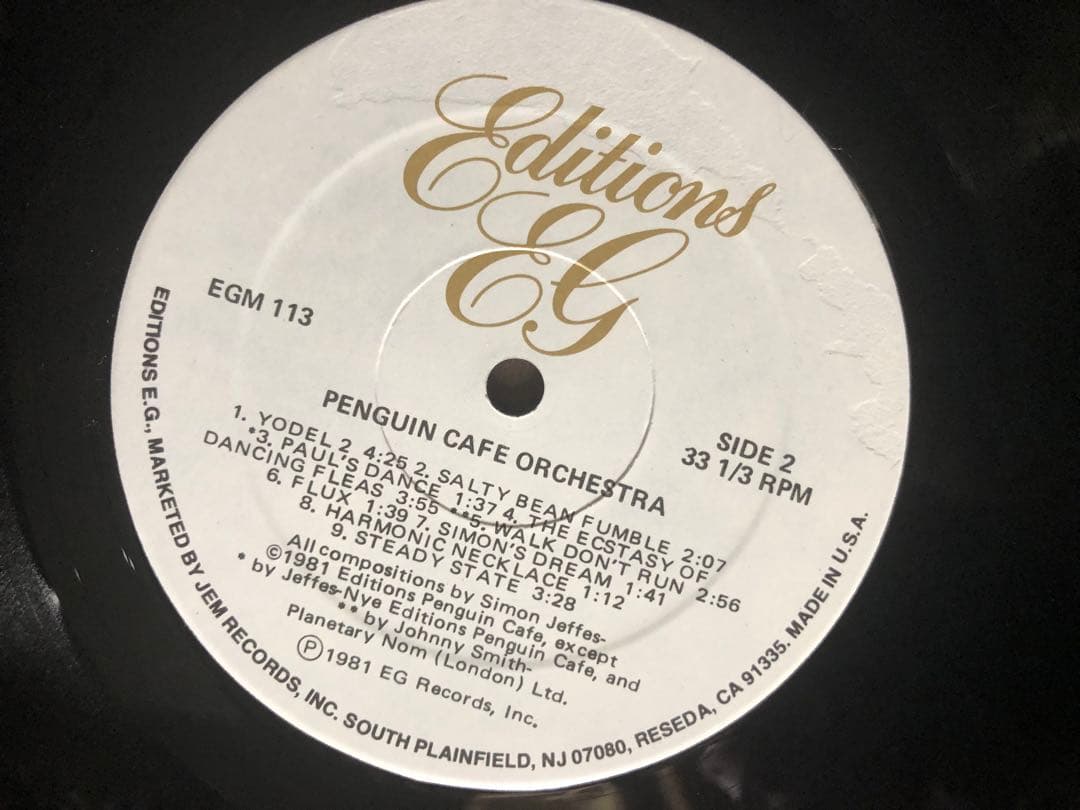 Penguin Cafe Orchestra LP US盤