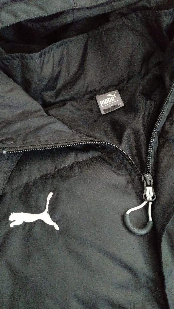 PUMA ダウンベンチコート 黒 160サイズ