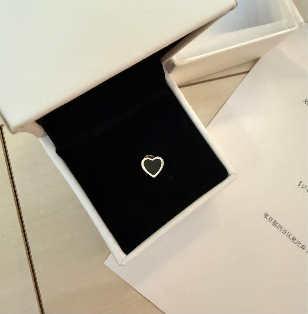ジャスティンデイビス（JUSTIN DAVIS） BLACK HEART ピアス