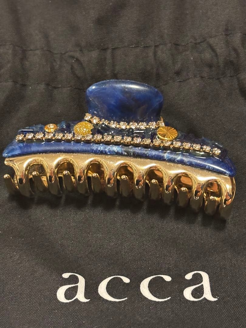 acca ヘアクリップ 青色 新品・未使用