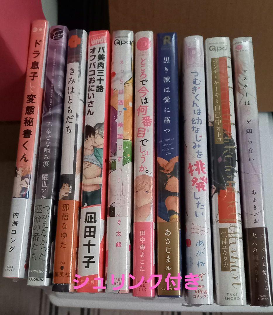 【値下げ】　BLコミック　まとめ売り　67冊　　　園瀬もち　やまち　楔ケリ
