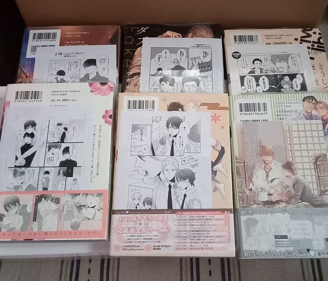 【値下げ】　BLコミック　まとめ売り　67冊　　　園瀬もち　やまち　楔ケリ