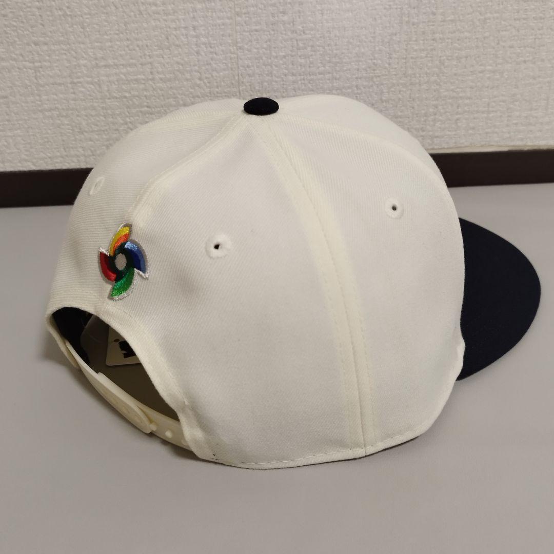 新品 ニューエラ 9FIFTY J ロゴ Japan 日本 クリーム ネイビー