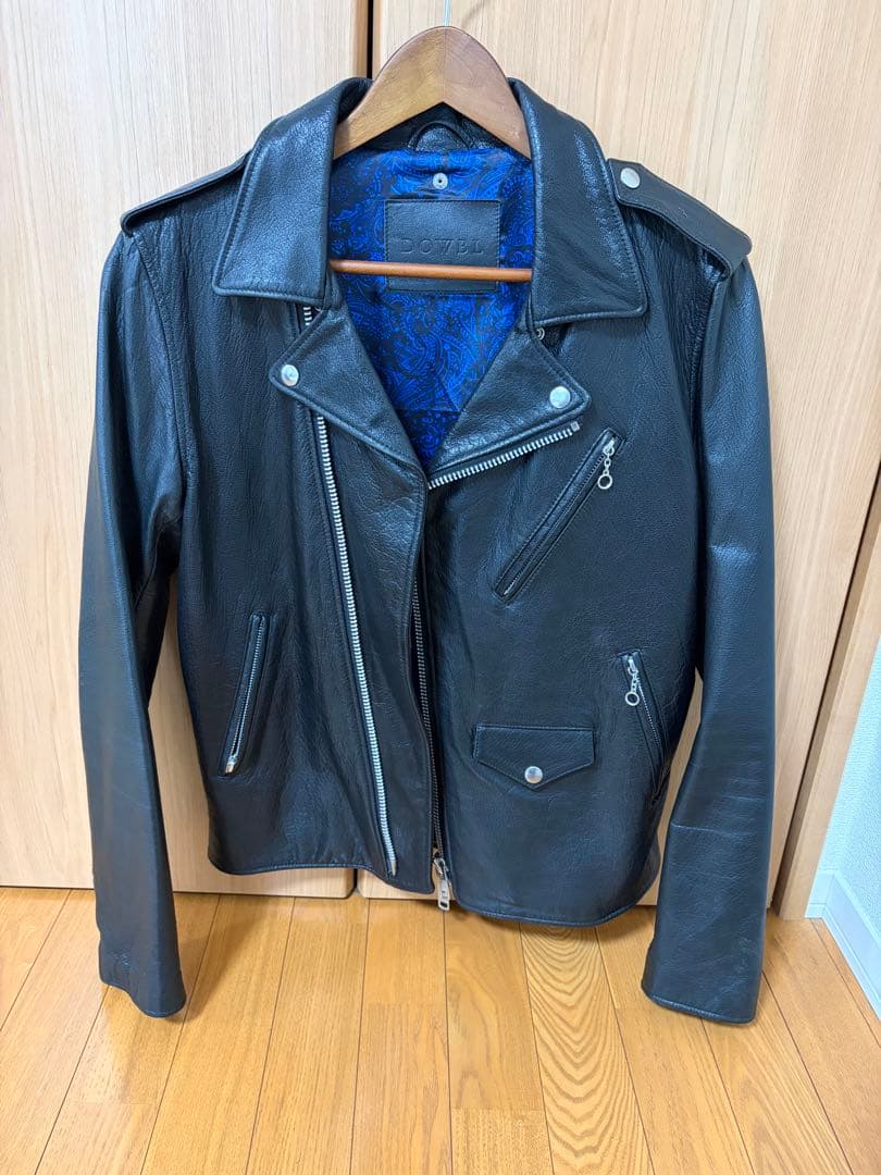 DOWBL ライダース 本革（ゴートスキン）　サイズ44