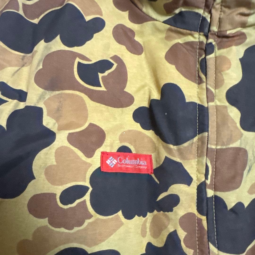 90s Columbia 迷彩 ダウンベスト