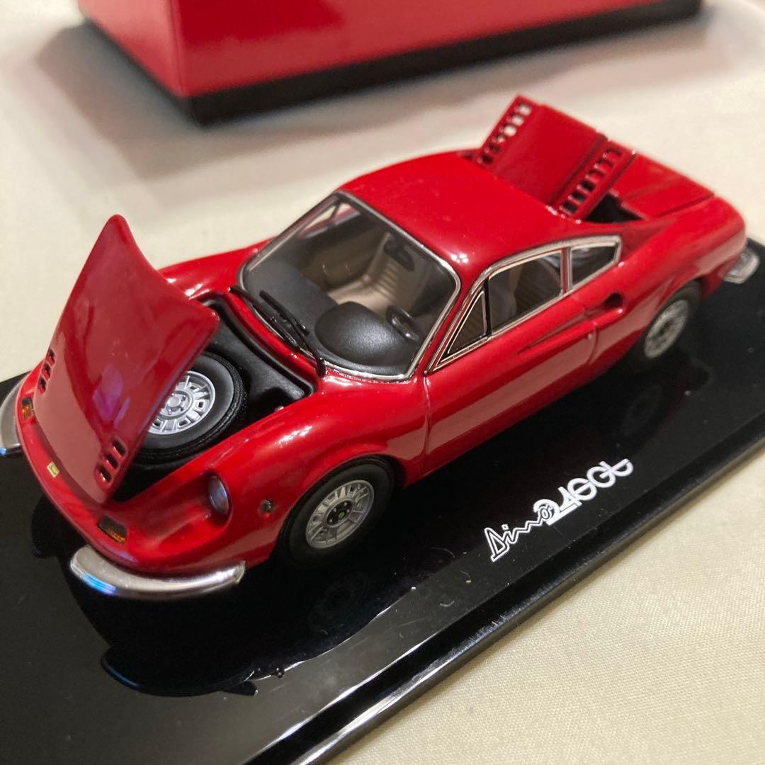 京商 1/43 フェラーリ ディーノ 246GT 赤/ベージュ内装