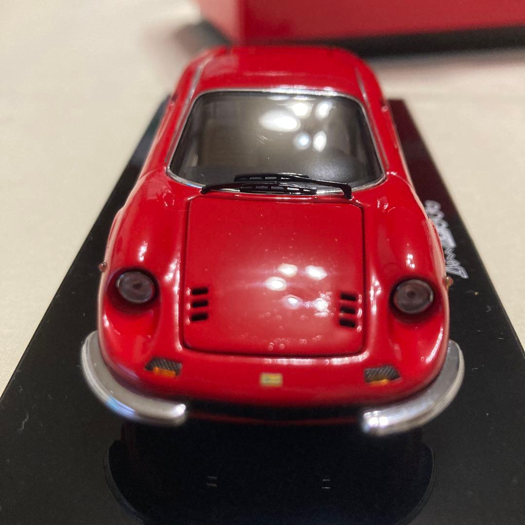 京商 1/43 フェラーリ ディーノ 246GT 赤/ベージュ内装
