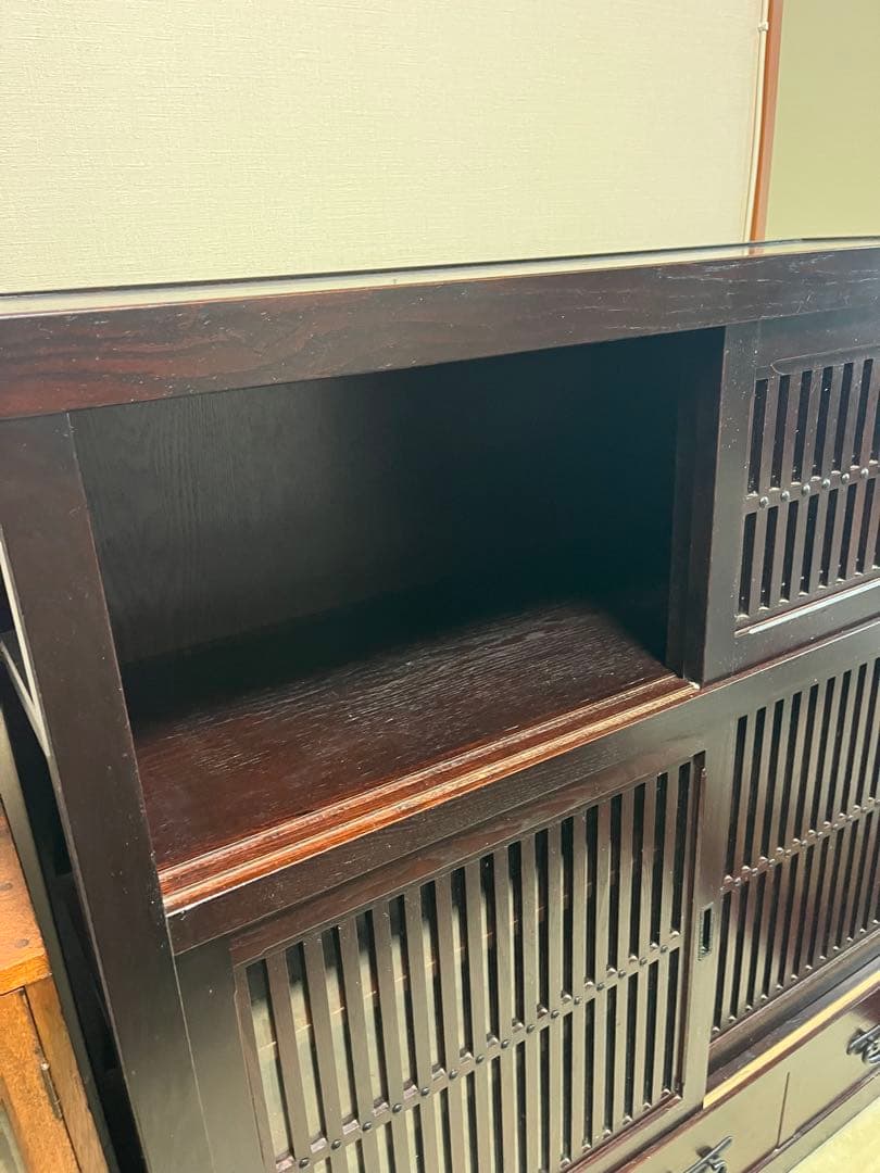 三越で購入　上質な高級水屋箪笥　定価約35万円(茶箪笥、食器棚、収納棚)